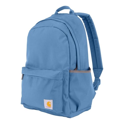 Carhartt 21L Classic Laptop Backpack, Water-Resistant Pack W/ 15" Laptop Sleeve and Organizational Compartments, Workwear Blue - color: Workwear Blue, size: One Size