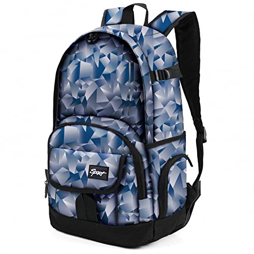 rickyh style School Backpack Travel Bag for Men & Women Lightweight College Back Pack with Laptop Compartmen - color: 04fheihui