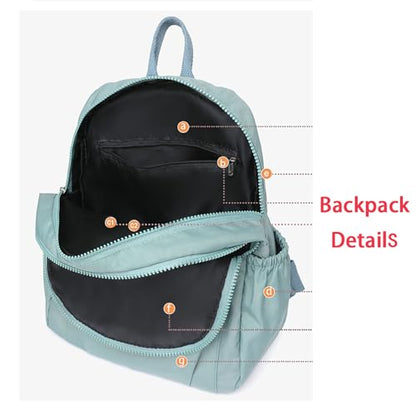 Simple Casual Solid Color Lightweight College Work Backpack Anti Theft Travel Backpack Daypack for Women (Rose Red) - color: Rose Red