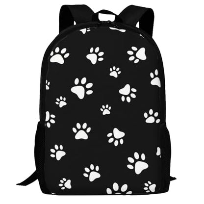 Breathable Outdoor Daypack Animal Puppy Dog Paw Print, Durable Anti Theft Travel Backpack Adjustable Strap Shoulder Bag for Hiking Camping City Walking - color: Design (1027)