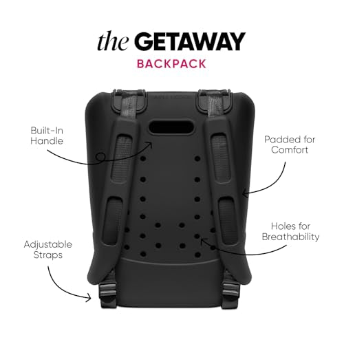 Simple Modern Waterproof Backpack Beach Bag, EVA | 23L | Black - color: - Midnight Black, size: Adult Large