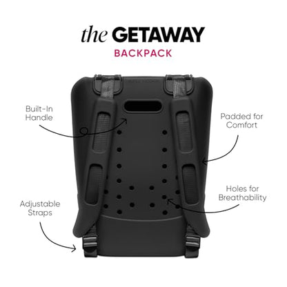 Simple Modern Waterproof Backpack Beach Bag, EVA | 23L | Black - color: - Midnight Black, size: Adult Large