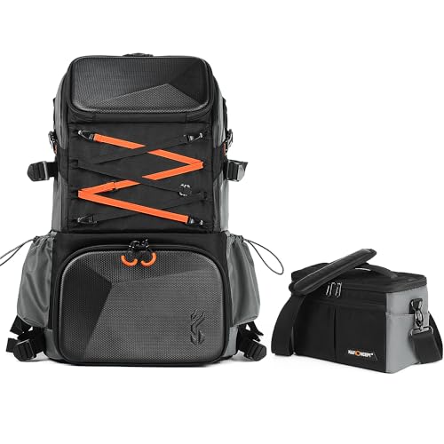 K&F CONCEPT Camera Bag 32L, 2 in 1 Camera Backpack - size: 32L