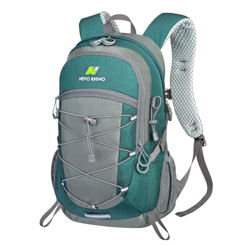 N NEVO RHINO Hiking Backpack 20L Water Resistant Outdoor Day Pack,Lightweight Travel Small Backpack for Men Women - color: Lakeblue