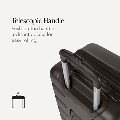 SWISSGEAR Signature Carry-On/Large Hardside Expandable Spinner Luggage Set, ABS Construction, TSA-Friendly Lock, Chocolate, 2-Piece Set (19/27-Inch) - color: Chocolate, size: 2-Piece Set (19/27)