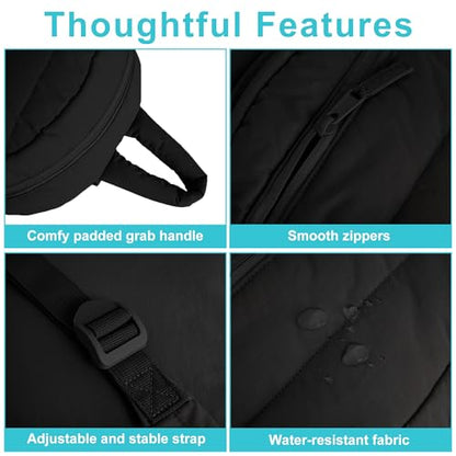 Lightweight Mini Backpack for Women,Taslan Durable Daypack,Casual Travel Backpack with Adjustable Straps for Daily,Travel - color: Black