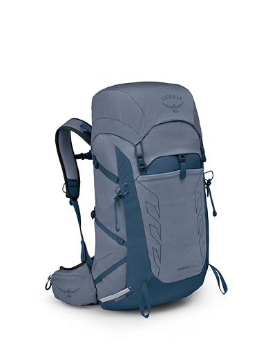 Osprey Tempest 33L Women's Lightweight Hiking Backpack - Daypack for Travel & Camping, Anchor Blue/Atlas - color: Anchor Blue/Atlas, size: 33L - Standard Fit