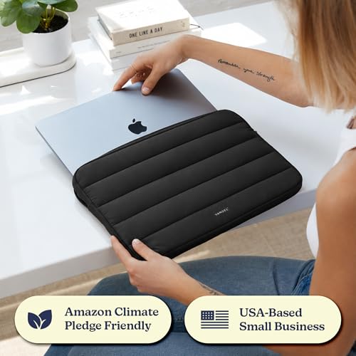 Vandel The Original Puffy Laptop Sleeve Case, 13-14 inch Laptop Sleeve Bag Case 13.3 Inch, Compatible with MacBook Air 13, Pro 14/13 iPad Pro 12.9, HP Dell ASUS, Computer Bag Cover - color: e. Black, size: 13-14 Inch