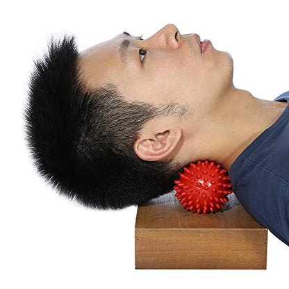 Spiky Massage Ball Peanut Massager Ball Fitness Exercise Mobility Peanut Ball Pain Muscle Steess Foot Myofascial Relief for Plantar Fasciitis Heel Foot Arch Pain (perple) - color: Perple