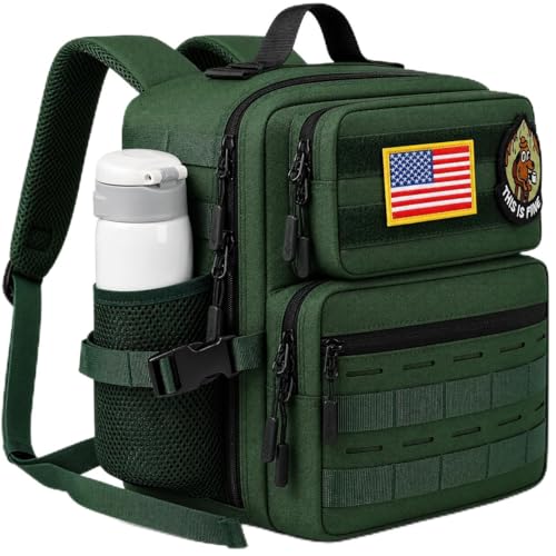 9L Mini Tactical Backpack for Men Women,Small Military Tactical Backpack for Sport,Gym,Hiking,Travel,Camping (Army Green) - color: Army Green