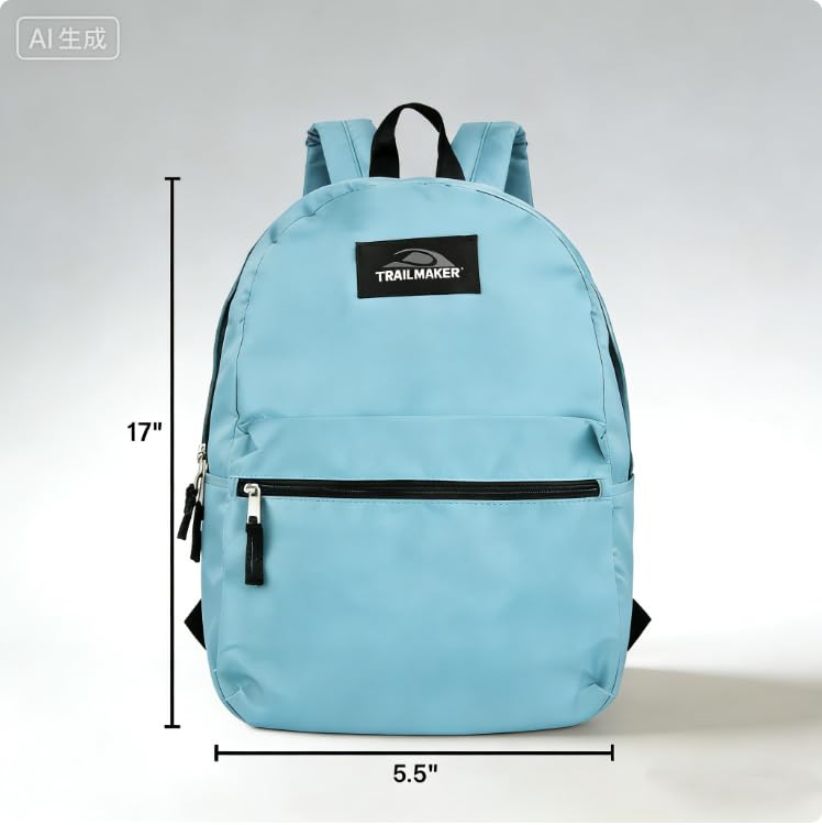 Lightweight Travel Backpack, Casual Daypack, Durable Commuter Bag, Adjustable Shoulder Straps, for Work, Hiking(Light Blue)