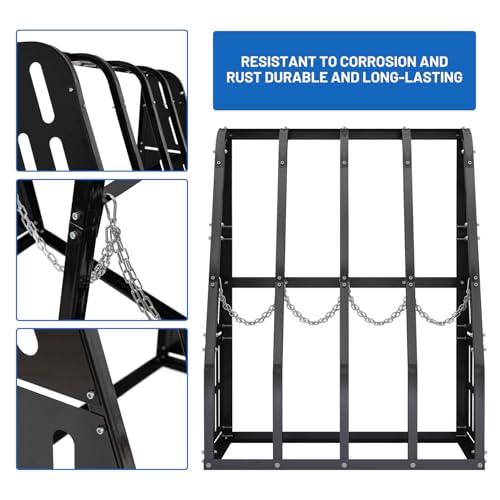 1500 LBS Vertical Bar Storage Rack Standing Steel Metal Long Parts Industrialized 4 Bays Racks Rugged and Durable for Factories, Warehouses, Garages, Black
