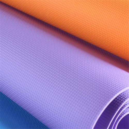 Non Slip Yoga Mat 1/5" Thick High Density Non Slip Anti-Tear Exercise Mat with Carrying Strap Hot Yoga Mat for Pilates, Workouts, Floor, Home Yoga, Stretching, Fitness, Gym - color: Purple
