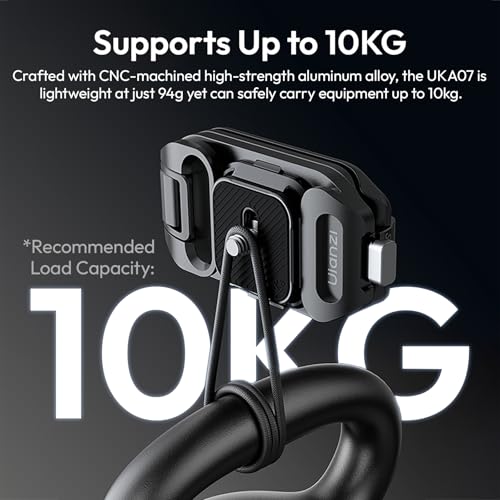 ULANZI Camera Backpack Strap Clip,w Plate Quick Release System, Compatible w Uka QR Plates, for Sony, Nikon, Fuji, DSLR Action Cam Mount, Bearable Load up to 10kg【Not Compatible w F38/Arca System】