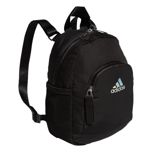 adidas Linear Mini Backpack for Women – Casual Small Purse Bag - color: Black