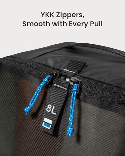 tomtoc 3 Set Packing Cubes for Travel Essentials, Odor-Resistant Compression Expandable Packing Cubes, Lightweight Travel Bag Pouch, Luggage Organizers Accessories for Backpack & Suitcase - size: Packing Cubes 3 Pack