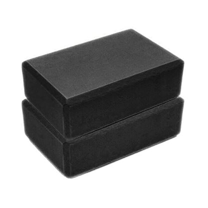 Yoga Blocks Bulk 2 Pack Supportive Latex-Free EVA Foam Yoga Blocks Set,9×6×3 Inches Lightweight High Density Non-Slip Surface Yoga Block for Stretching Exercise Meditation Pilates - color: Black