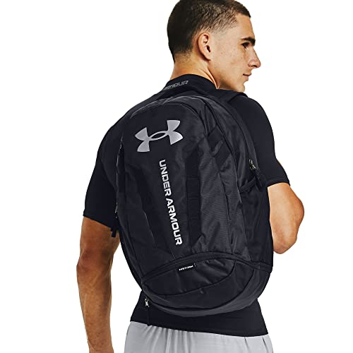 Under Armour Unisex Hustle 5.0 Backpack - color: Black (001)/Silver