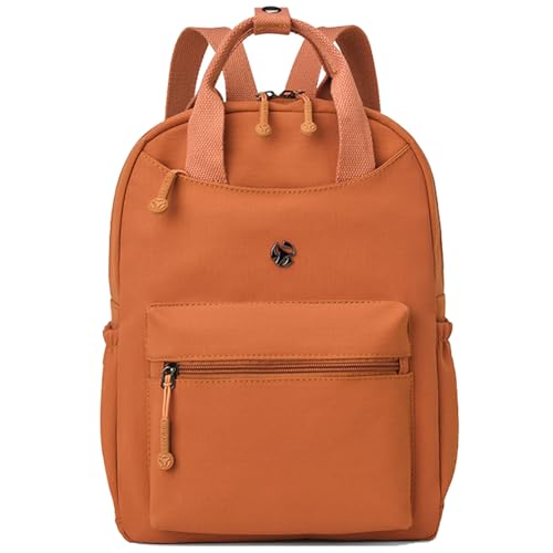 Small Backpack Purse for Women Fashion Travel Backpack Waterproof College Daypack (Orange) - color: Orange
