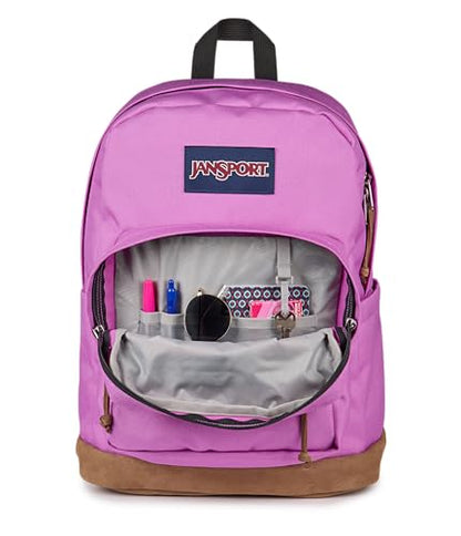JanSport Right Pack Backpack - Durable Daypack with Padded 15 Laptop Sleeve, Spacious Main Compartment & Integrated Water Bottle Pocket - Digital Fuchsia - color: Digital Fuchsia