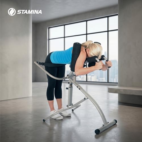 Stamina InLine Traction Control System, Back Pain Relief & Spine Decompression Machine - Stretching and Exercise Equipment for Home and Gym Workout - Portable Lower Body Fitness Stretcher