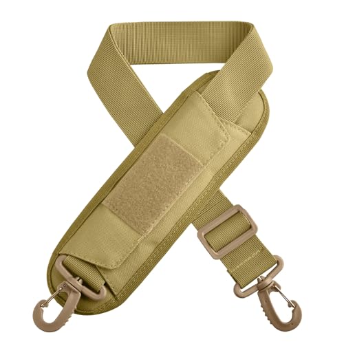 Azarxis Wide Replacement Shoulder Strap Adjustable Crossbody Canvas Webbing for Messenger Bag Laptop Computer Bag - color: #1 - Khaki
