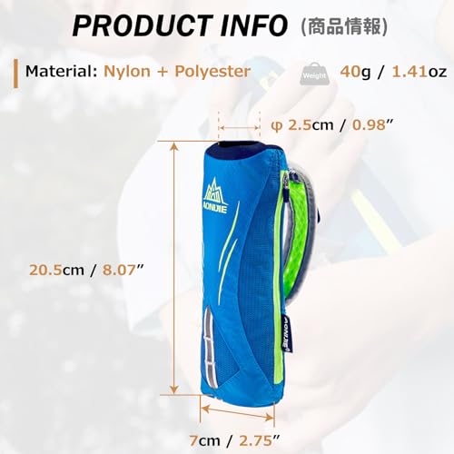 Azarxis TPU Soft Flask Collapsible Water Bottle Running Folding Gel Water Reservoir Handheld for Hydration Pack Hiking Cycling Climbing Jogging Marathon Trail Race - color: #01 Black Handheld Bottle Carrier - Bottle Not Included