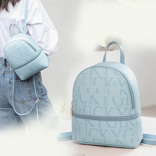 Mini Womens Backpack, Small Travel Backpack, Stylish Daypack Purse Handbag Small Casual Daily Travel Bag, Womens Gifts for Work Travel Daily, Blue