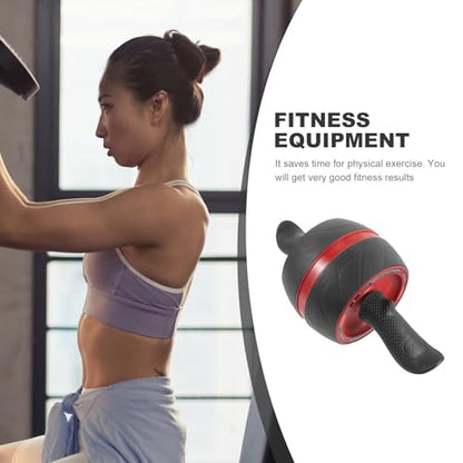TOYANDONA Ab Roller Wheel Exercise Roller for Core Workout with Automatic Rebound, Portable Abdominal Trainer Wheel for Home Fitness, Men and Women Slimming Exercise Equipment