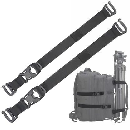 Tactical Molle System Backpack Straps - Adjustable 20.8" Pack Attachment Strap Accessories - size: 2 PCS