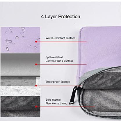 13 Inch Laptop Sleeve Case for 13-inch New MacBook Air M5 A3449 M4 A3240 2025 2026,13 13.6 Inch MacBook Air 13 M3/M2/M1 2020-2024, Computer Carrying Bag with Handle, Purple - color: Purple, size: 13.3-13.6 Inch