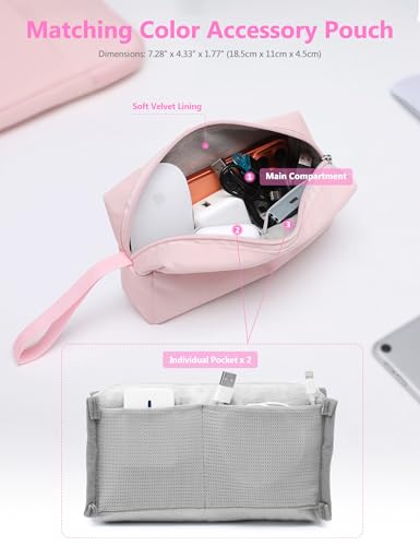 HYZUO 13 Inch Laptop Case Sleeve Bag for MacBook Air 13 M5 M4 M3 M2 M1 2026-2018, 13" MacBook Neo 2026, MacBook Pro 13 M2 M1 2026-2016, 13"-12.9" iPad Pro/Air, 13"-12" Surface Laptop/Pro, Pale Pink - color: Pale Pink, size: 13 Inch