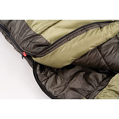 Coleman North Rim 0°F Sleeping Bag, Cold-Weather Mummy Sleep Sack with No-Snag Zipper & Adjustable Hood for Warmth & Ventilation, Camping Sleeping Bag - style: Contains Pfas