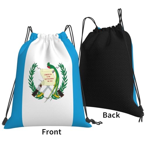Guatemala Flag Drawstring Bag Sport Gym Backpack Beach Travel Sack Draw String Yoga Bag For Men Women - color: Guatemala Flag