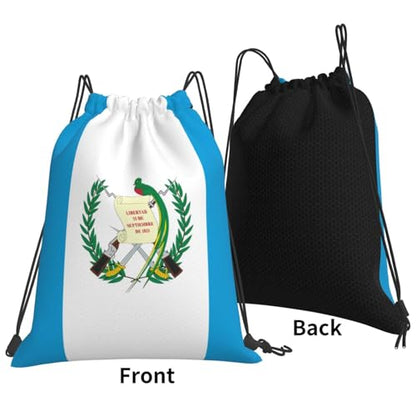 Guatemala Flag Drawstring Bag Sport Gym Backpack Beach Travel Sack Draw String Yoga Bag For Men Women - color: Guatemala Flag