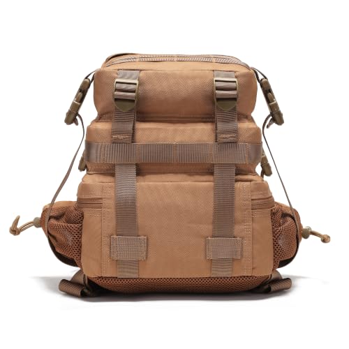 9L Mini Backpack for Men and Women, Small Backpack for Gym Hiking Travel Sports Running (20l-Brown) - color: 20l-brown
