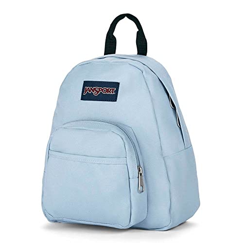 JanSport Half Pint Mini Backpack, 10.2 L - Durable Mini Bag Purse with Adjustable Shoulder Straps, Single Main Compartment, Zippered Stash Pocket, Blue Dusk - color: Blue Dusk