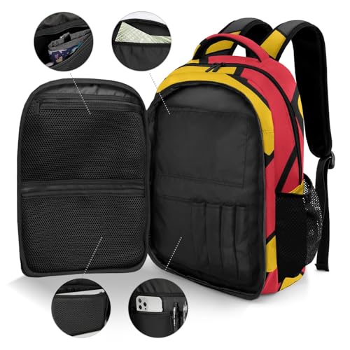 Volleyball Red Gold Customized Waterproof Backpacks Shoulders Daypacks - color: Muilti 24