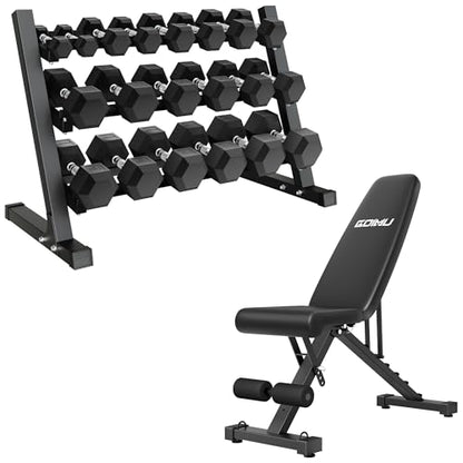 Dumbbell Sets with Rack, Rubber Hex Dumbbells, 160/220/280/360/450/550LBS, Hand Weights with Chrome Handle for Strength Training - color: Home Gym Packages 550lbs