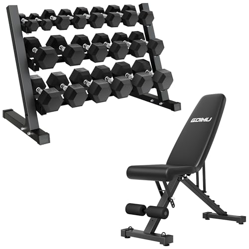 Dumbbell Sets with Rack, Rubber Hex Dumbbells, 160/220/280/360/450/550LBS, Hand Weights with Chrome Handle for Strength Training - color: Home Gym Packages 550lbs