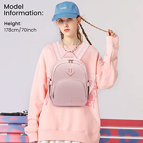 LOVEVOOK Backpack for Women Light Weight Waterproof Backpack Purses Daily Backpack… | Light Weight - color: Light/Pink