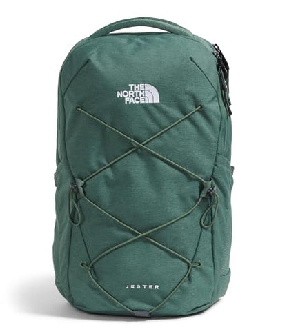The North Face Women's Jester Everyday Laptop Backpack - Commuter Travel Bag, Laptop Sleeve, Water-Repellent, Duck Green Dark Heather, One Size - color: Duck Green Dark Heather