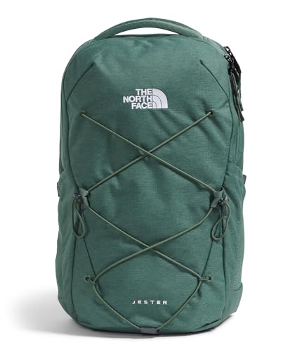 The North Face Women's Jester Everyday Laptop Backpack - Commuter Travel Bag, Laptop Sleeve, Water-Repellent, Duck Green Dark Heather, One Size - color: Duck Green Dark Heather