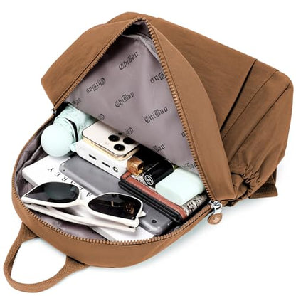 Mini Backpack Purse for Women, Stylish Daypack Shoulder Bag, Small Lightweight Daypack for Work Travle College (A- Coffee) - color: A- Coffee