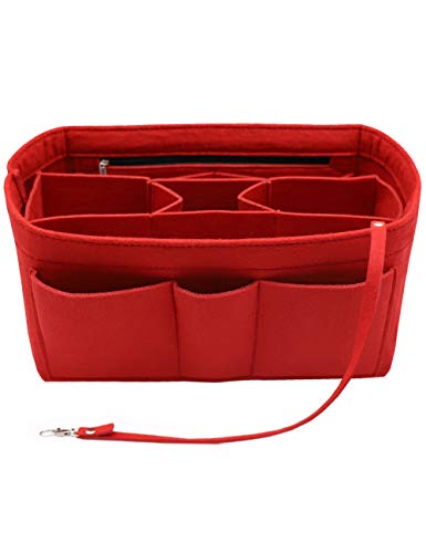 LEXSION Felt Insert Bag Organizer Bag In Bag For Handbag Purse Organizer Fits Speedy Neverful - color: Red, size: Small