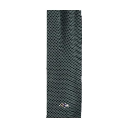 Northwest NFL Baltimore Ravens Cooling Towel, 12" x 40", Charcoal - color: Baltimore Ravens