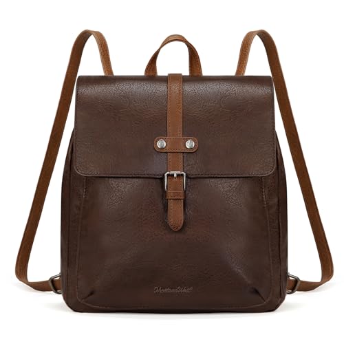 Montana West Backpack Purse for Women Casual Daypack Convertible Crossbody Backpack for Travel Work - color: Coffee