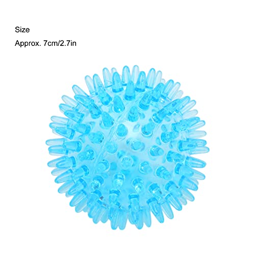 Ymiko Spiky Ball, Soft Transparent Massage Ball Spiky Ball Hollow Strength Recovery Exercise Stress Relief Massage Ball for Hand Wrist, Foot, Back, Muscles(7CM)