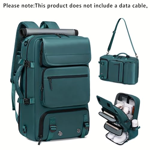 Travel BackpackWaterResistant Large LaptopBackpack with Shoe CompartmentMulti-Pocket Carry On Backpack for Business Work Trip - color: Blue