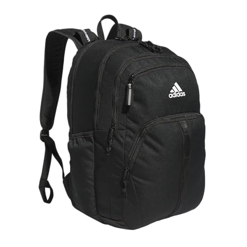 adidas Prime 7 Backpack for Laptop, School and Travel, 37L - color: Black/White/2